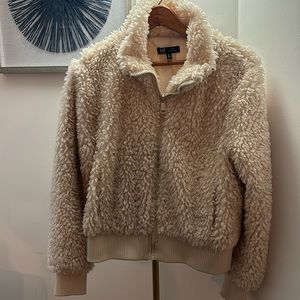 Faux Sherpa Bomber Jacket